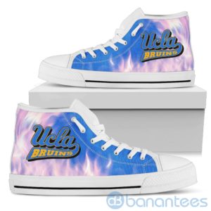 Fire And Logo Of UCLA Bruins High Top Shoes Product Photo