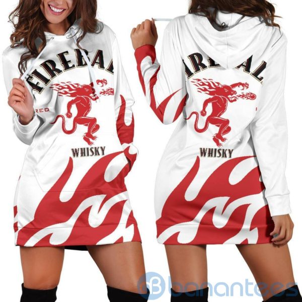 Fireball Cinnamon Whisky Hoodie Dress For Women Product Photo