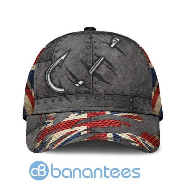 Fishing Hat United Kingdom Hook Print Cap Product Photo