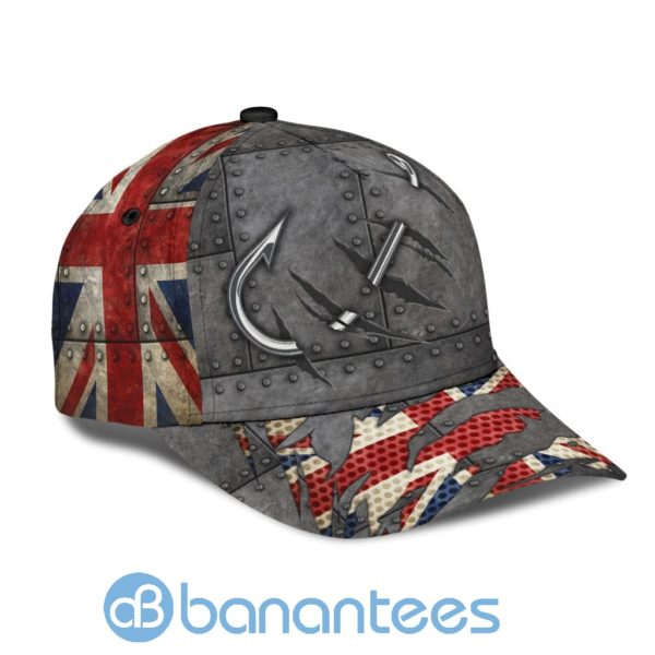 Fishing Hat United Kingdom Hook Print Cap Product Photo