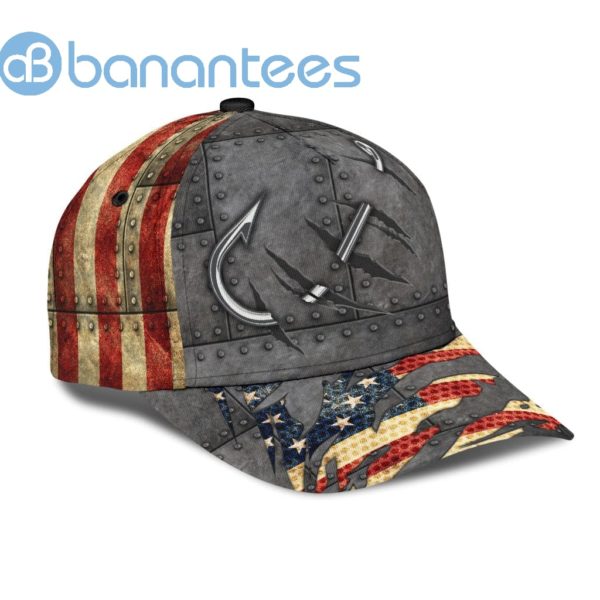 Fishing Hat United States Hook Print Cap Fishing State Product Photo