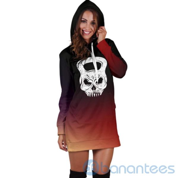 Fitness Skull Hoodie Dress For Women Product Photo