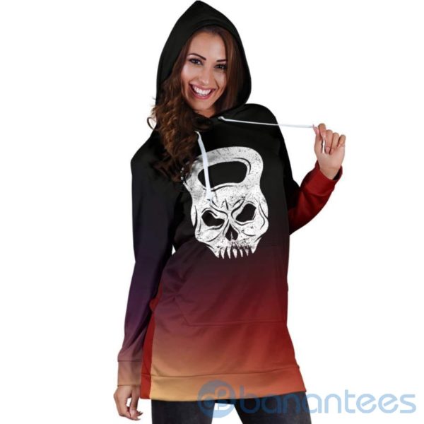 Fitness Skull Hoodie Dress For Women Product Photo
