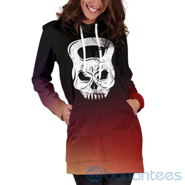 Fitness Skull Hoodie Dress For Women Product Photo