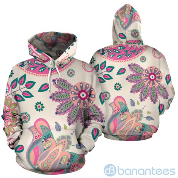 Floral Zen Boho All Over Printed 3D Hoodie Product Photo