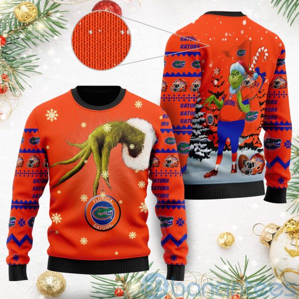 Florida Gators Team Grinch Ugly Christmas 3D Sweater Product Photo