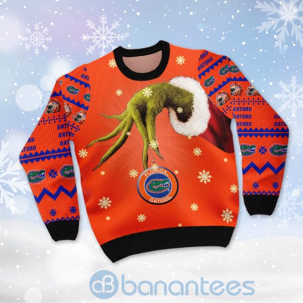 Florida Gators Team Grinch Ugly Christmas 3D Sweater Product Photo
