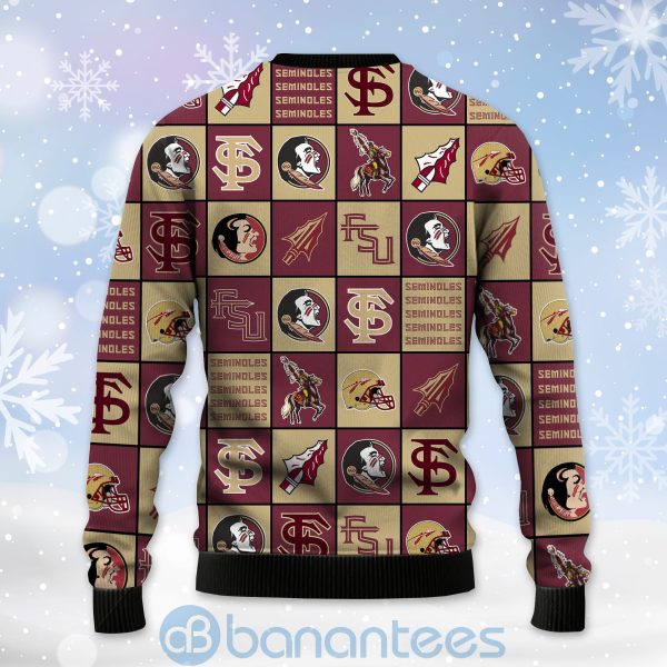Florida State Seminoles Football Team Logo Ugly Christmas 3D Sweater Product Photo