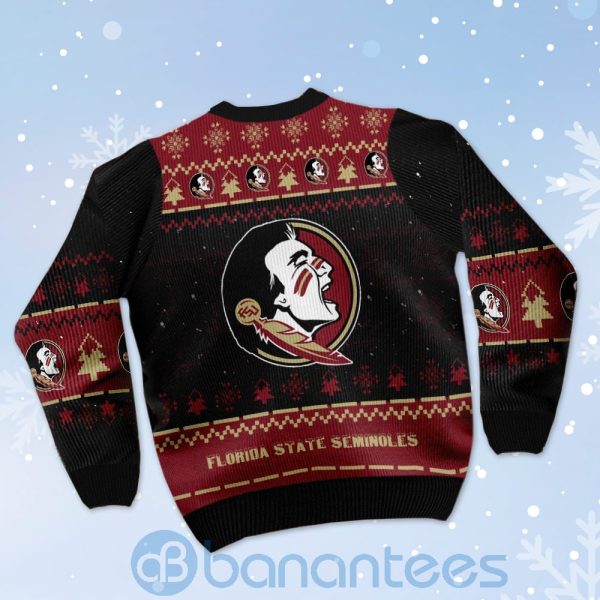 Florida State Seminoles Snoopy Dabbing Ugly Christmas 3D Sweater Product Photo