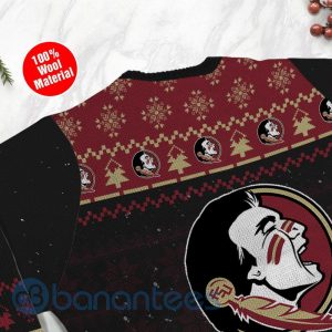 Florida State Seminoles Snoopy Dabbing Ugly Christmas 3D Sweater Product Photo