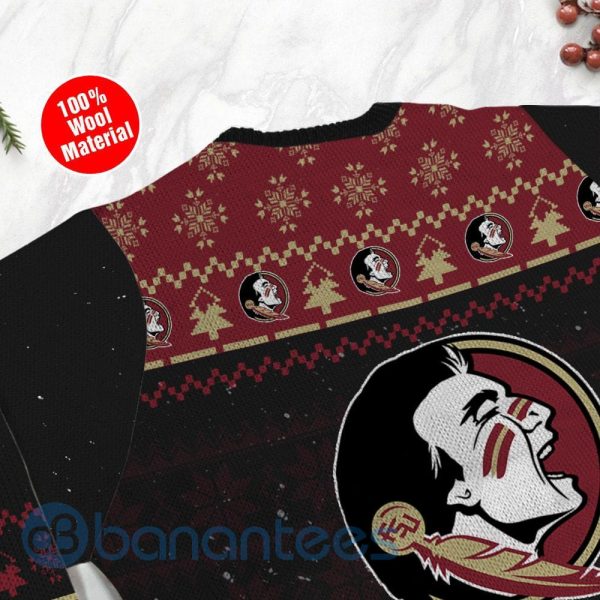 Florida State Seminoles Snoopy Dabbing Ugly Christmas 3D Sweater Product Photo