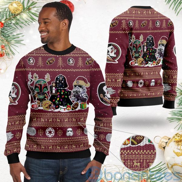 Florida State Seminoles Star Wars Ugly Christmas 3D Sweater Product Photo