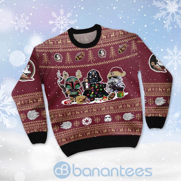 Florida State Seminoles Star Wars Ugly Christmas 3D Sweater Product Photo
