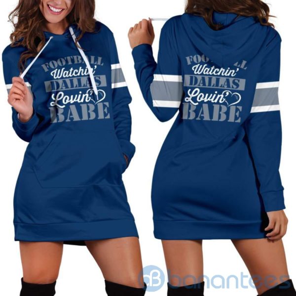 Football Babe Hoodie Dress For Women Product Photo