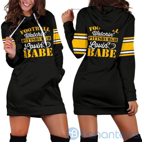 Football Babe Hoodie Dress For Women Product Photo