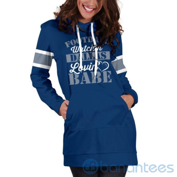 Football Babe Hoodie Dress For Women Product Photo