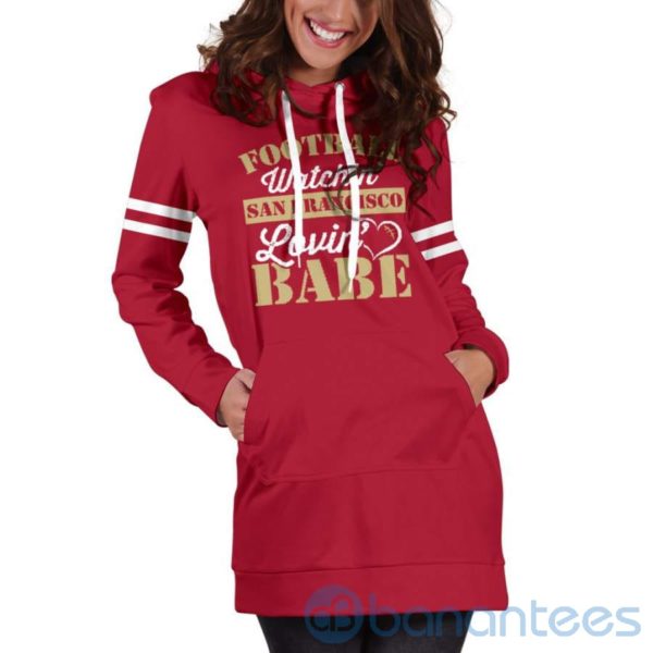 Football Babe Hoodie Dress For Women Product Photo