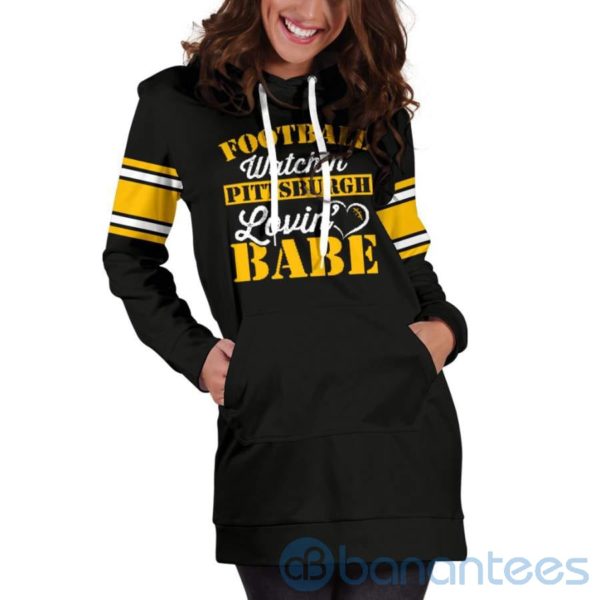 Football Babe Hoodie Dress For Women Product Photo