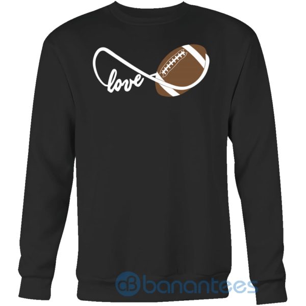 Football Infinity Love Sweatshirt Long Sleeves Product Photo