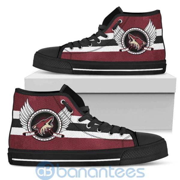 For Fans Arizona Coyotes Biker Wings High Top Shoes Product Photo