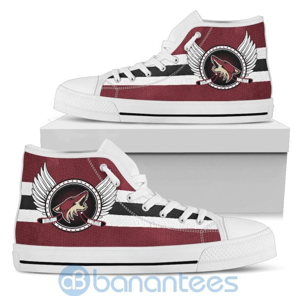 For Fans Arizona Coyotes Biker Wings High Top Shoes Product Photo