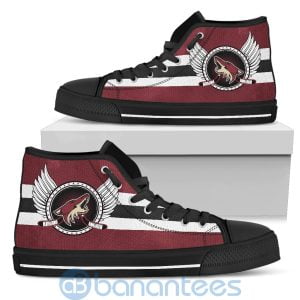 For Fans Arizona Coyotes Biker Wings High Top Shoes Product Photo