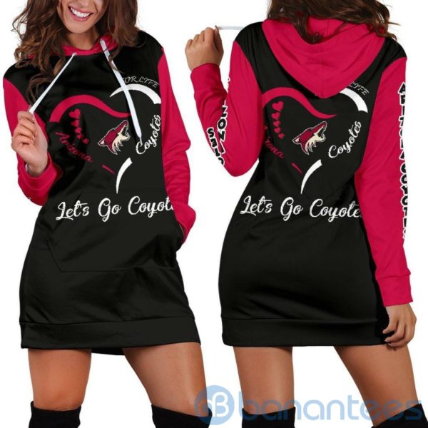 For Fans Arizona Coyotes Hoodie Dress For Women Product Photo