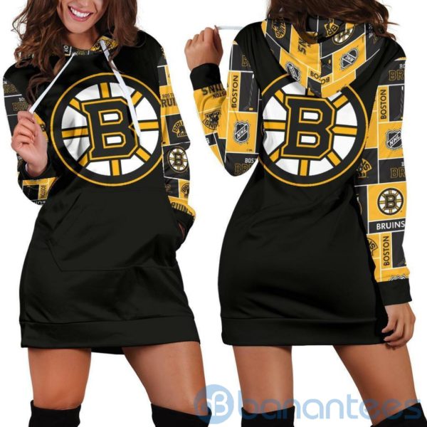 For Fans Boston Bruins Hoodie Dress For Women Product Photo