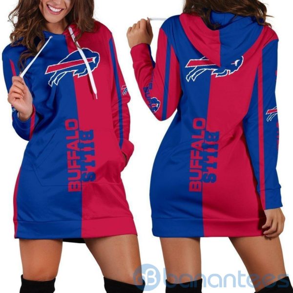 For Fans Buffalo Bills Hoodie Dress For Women Product Photo