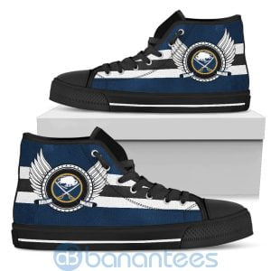 For Fans Buffalo Sabres Biker Wings High Top Shoes Product Photo
