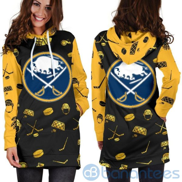 For Fans Buffalo Sabres Hoodie Dress For Women Product Photo