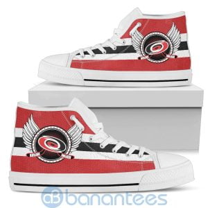 For Fans Carolina Hurricanes Biker Wings High Top Shoes Product Photo