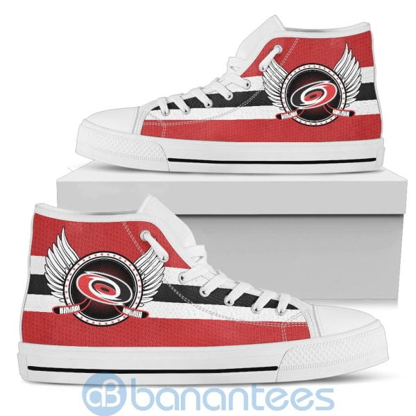 For Fans Carolina Hurricanes Biker Wings High Top Shoes Product Photo