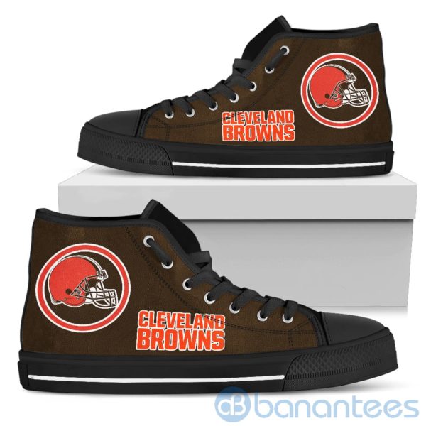 For Fans Cleveland Browns High Top Shoes Product Photo