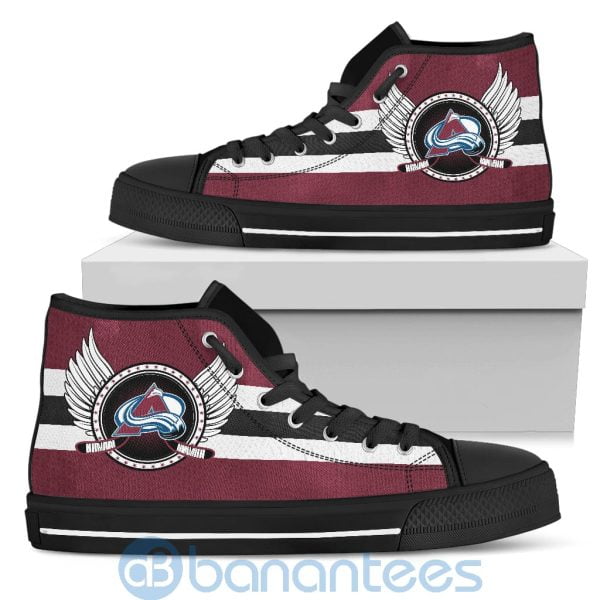 For Fans Colorado Avalanche Biker Wings High Top Shoes Product Photo