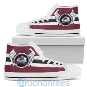 For Fans Colorado Avalanche Biker Wings High Top Shoes Product Photo