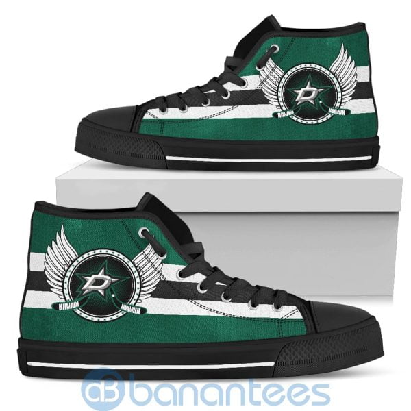 For Fans Dallas Stars Biker Wings High Top Shoes Product Photo