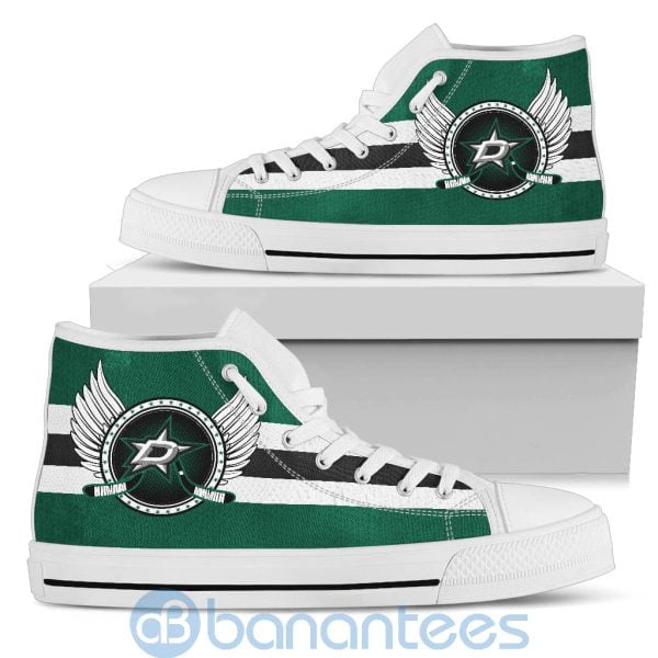 For Fans Dallas Stars Biker Wings High Top Shoes Product Photo