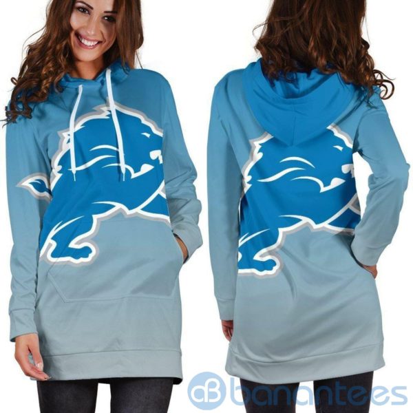 For Fans Detroit Lions Hoodie Dress For Women Product Photo