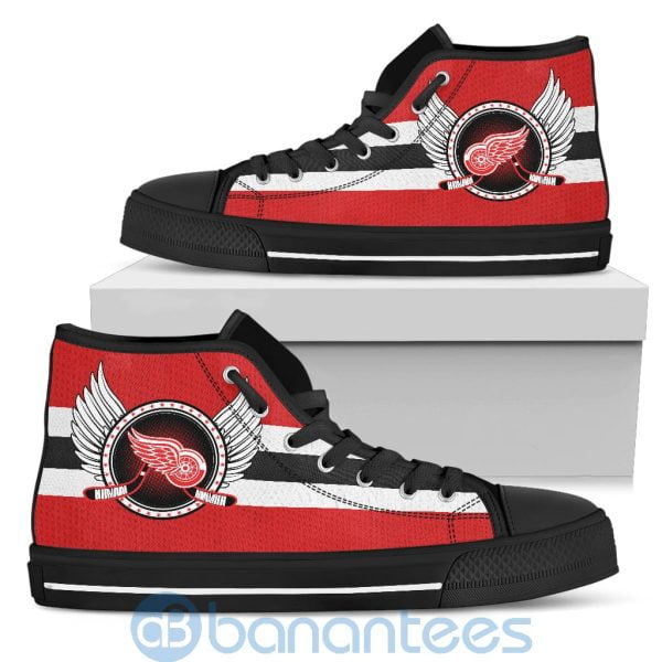 For Fans Detroit Red Wings Biker Wings High Top Shoes Product Photo