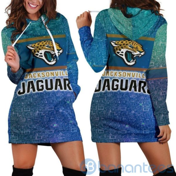 For Fans Jacksonville Jaguars Hoodie Dress For Women Product Photo