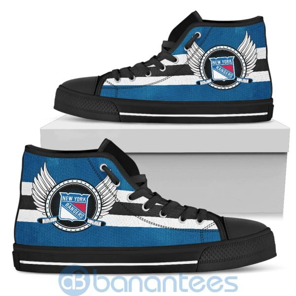 For Fans New York Rangers Biker Wings High Top Shoes Product Photo