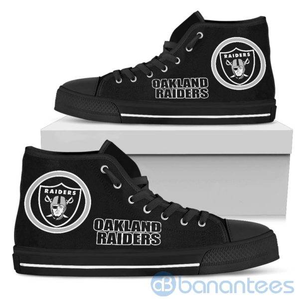 For Fans Oakland Raiders High Top Shoes Product Photo