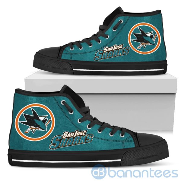 For Fans San Jose Sharks High Top Shoes Product Photo
