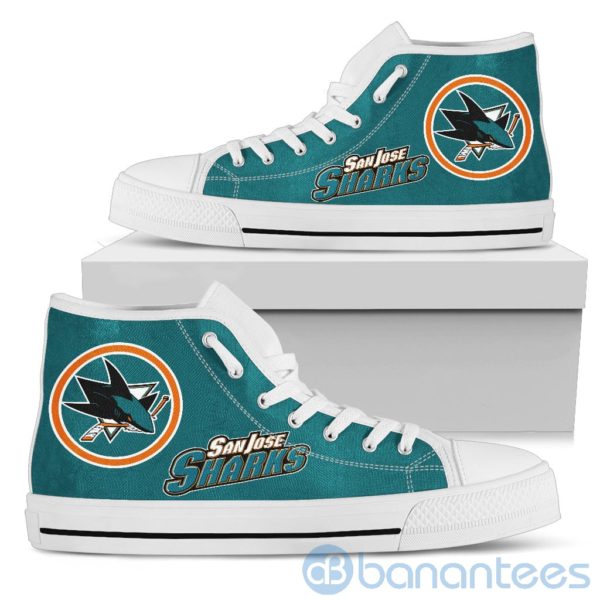 For Fans San Jose Sharks High Top Shoes Product Photo