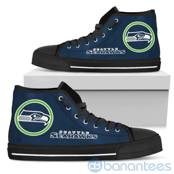 For Fans Seattle Seahawks High Top Shoes Product Photo