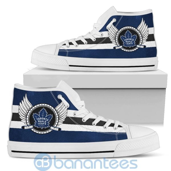 For Fans Toronto Maple Leafs Biker Wings High Top Shoes Product Photo