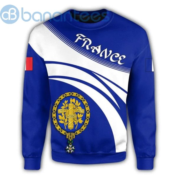 France Coat Of Arms Cricket Style All Over Printed 3D Sweatshirt Product Photo