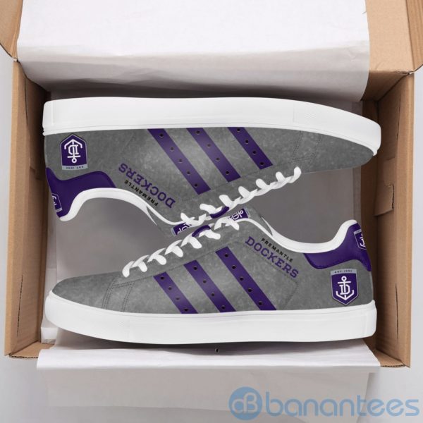 Fremantle Football Club Grey Low Top Skate Shoes Product Photo