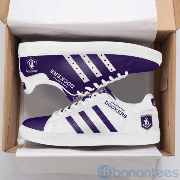 Fremantle Football Club Purple And White Low Top Skate Shoes Product Photo